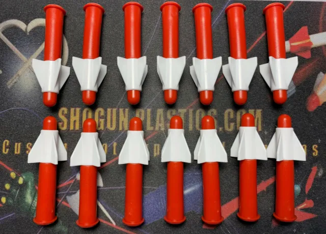 Version 1 Missile Set of 14 - SHOGUN WARRIOR Jumbo Machinder Popy Mattel Unifive