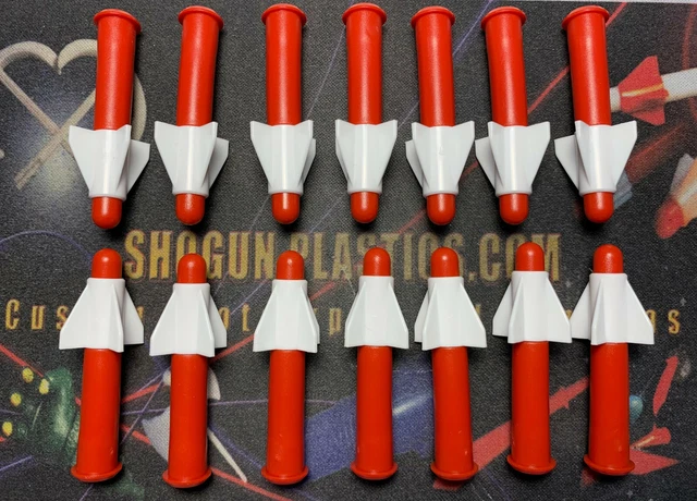 Version 1 Missile Set of 14 - SHOGUN WARRIOR Jumbo Machinder Popy Mattel Unifive Version 1 Missile Set of 14 - SHOGUN WARRIOR Jumbo Machinder Popy Mattel Unifive