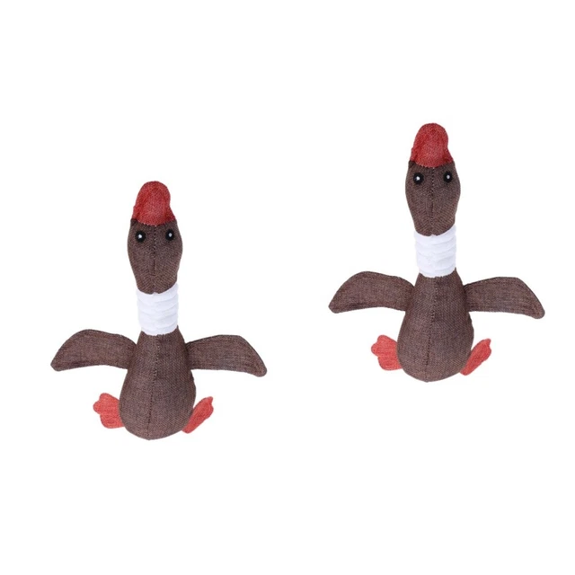 2 stücke Cartoon Pet Hunde Katzen Spielzeug Beißung Kau Sound Spielzeug Duck