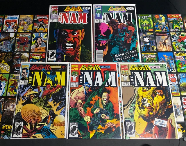 PUNISHER INVADES THE NAM Lot OF 5 THE 'NAM #52,53,67,68,69 Marvel Comics