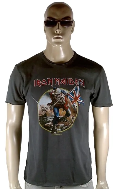T-shirt vintage AMPLIFIED IRON MAIDEN The Trooper Heavy Metal Rock Star ViP S 46
