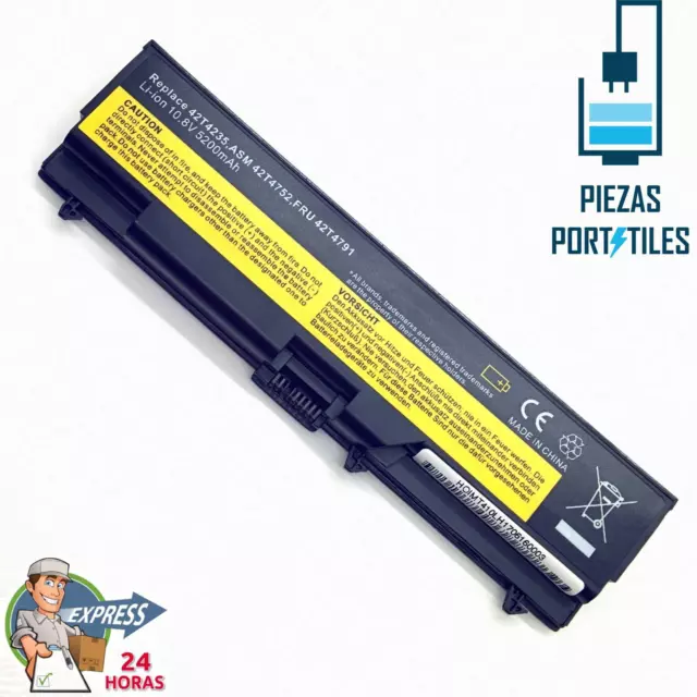 Batería Nueva Compatible para IBM Lenovo 42T4752 Li-Ion 10,8v 5200mAh