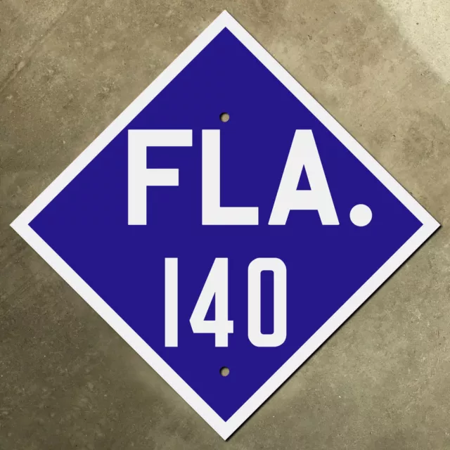 Florida state route 140 highway marker road sign 1923 blue diamond