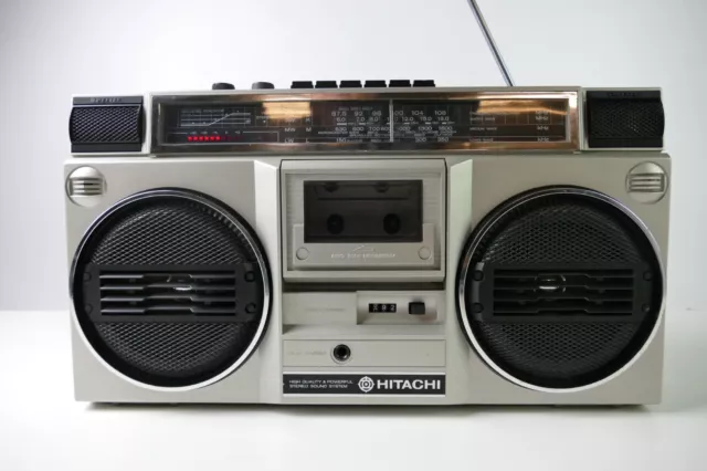 Hitachi TRK-7011E 4 Band Stereo Radiorecorder Vintage Boombox Hi-4265
