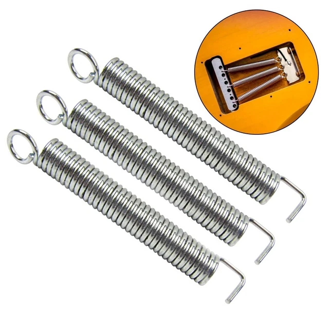 Musiclily Lot de 5 ressorts de tension Pro en acier dur pour guitare électrique de style Stratocaster, couleur originale Musiclily Lot de 5 ressorts de tension Pro en acier dur pour guitare électrique de style Stratocaster, couleur originale