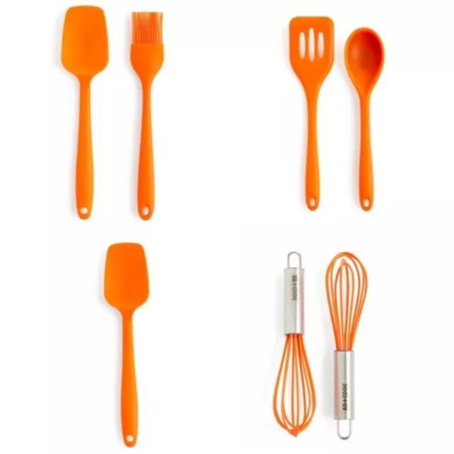 Art & Cook Silicone, mini Whisks, 10.5"Spatula Slotted Turner, Spoons utensil