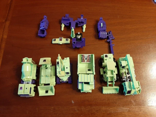 TRANSFORMERS DEVASTATOR DECEPTICON Constructicon G1 Hasbro Takara 1984 ...