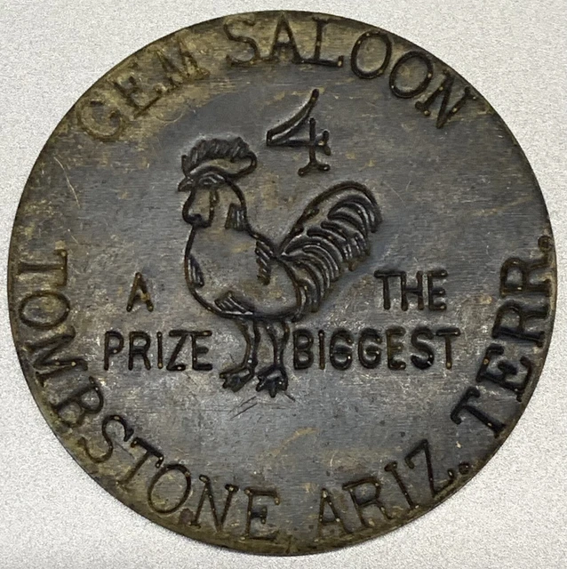 Arizona, Tombstone Gem Saloon Brass Token Good For All Night