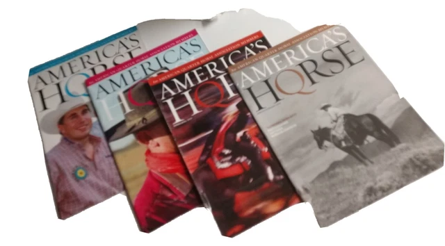 Magazine America's Horse January -  August 2002 Gathering Leachman Burk Lot of 4