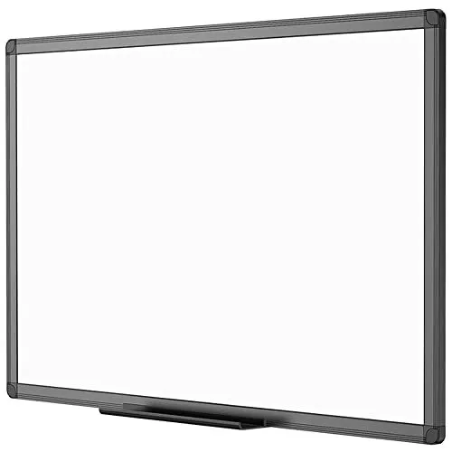 VIZ-PRO Magnetic Drywipe Whiteboard 120 x 90 cm, Dry Erase White Board with