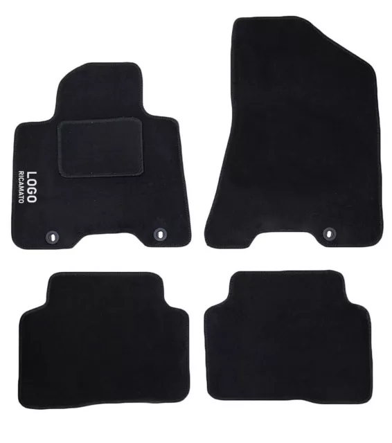 Tapis Voiture Logo Compatible Avec Tucson Moquette Avant Arrière