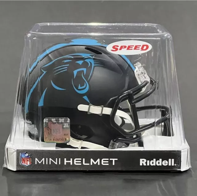Carolina Panthers 2022 Black Alternate Riddell NFL Speed Mini Helmet