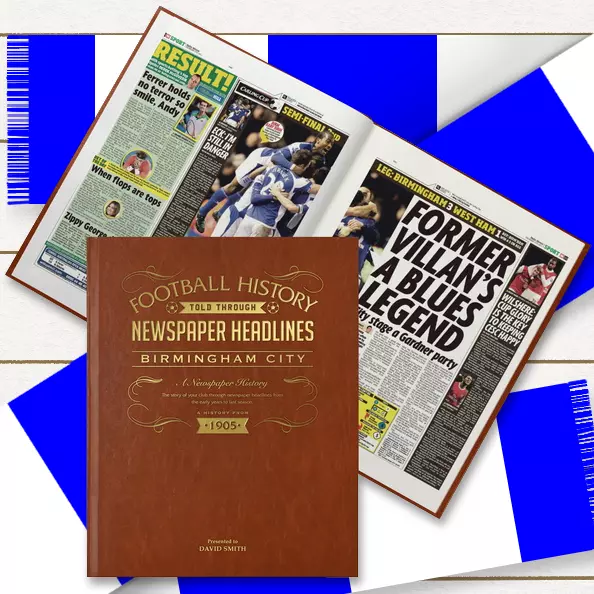 Birmingham City FC  Fan Gift Personalised Football History Book Christmas Xmas