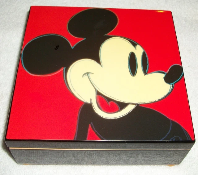 アンディー・ウォーホール　ミッキーマウス　オルゴール　ミュージックボックス DISNEY MICKEY MOUSE MUSIC BOX by LINDEN,ANDY WARHOL ART 1995