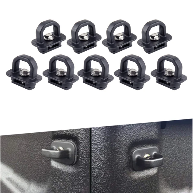 9 PCS Tie Down Anchor Truck Bed Side Wall Anchors Car Fit for GMC Chevy Metal