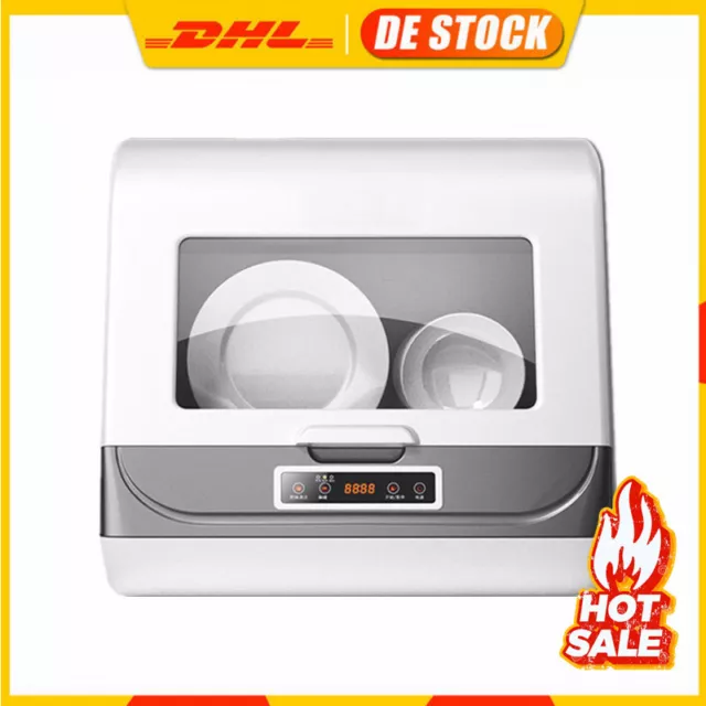 Mini Geschirrspüler 5L Freistehender Tischgeschirrspüler 45cm Spülmaschine DHL