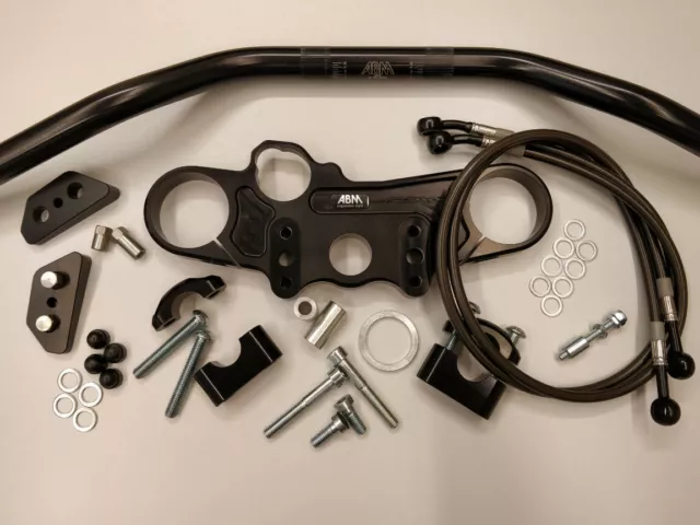 ABM Superbike Lenker-Kit SUZUKI GSX-R 600/750 (WVCV/WVCW) | 08-10 | schwarz