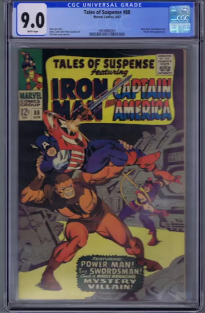 Tales of Suspense #88 Marvel 1967 CGC 9.0 (VF/NM) Power Man and the Swordsman !