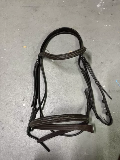 The Plymouth® Basic Hunter Snaffle Bridle by SmartPak X-Full Horse