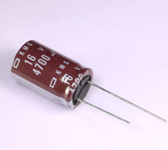 10pcs Nippon Chemi-Con 4700uF 16v 105C KMG Radial Electrolytic Capacitor