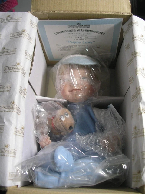 Ashton Drake Galleries Puppy Love 1994 Porcelain doll Dianna Effner artist  NRFB