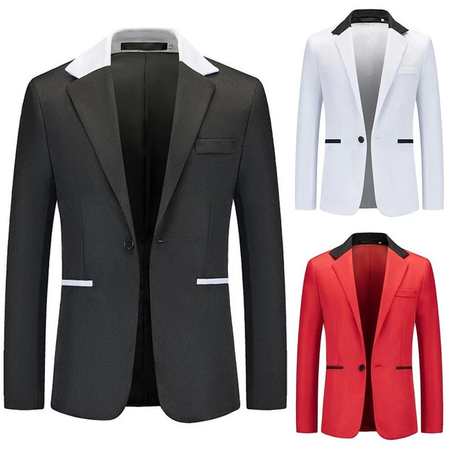 Costume d'affaires élégant pour homme marié mariage smoking blazer à revers
