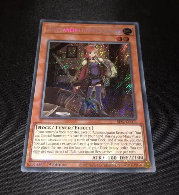 Adamancipator Researcher - SESL-EN002 - 1st Edition - Secret - Yugioh