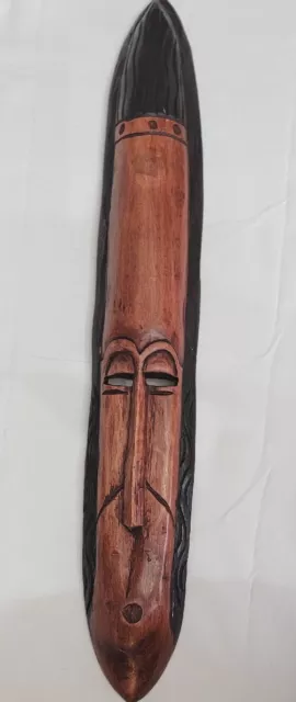 Pier 1 Imports Ghana Collection Carved Wood Ceremonial Face Mask Decor