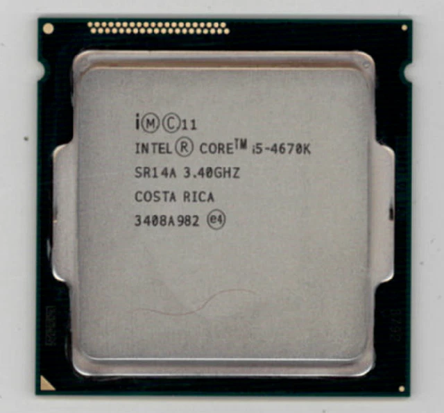 INTEL I5-4670K réf : SR14A 3.4GHZ turbo 3,8ghz socket LGA1150 excellent état