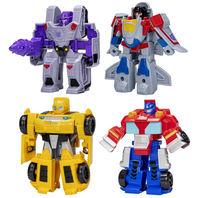 Packing Transformer TRANSFORMERS TOYS HEROES vs Villains 4-Pack, Autobot and Decepticon 11 ...