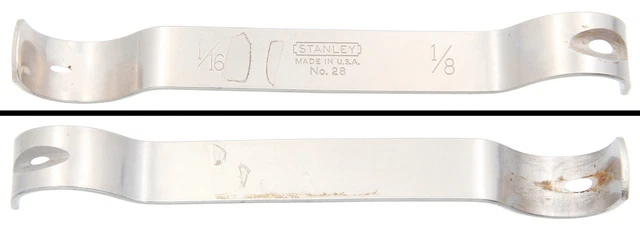 Founder's Grade Stanley No. 28 Cornering tool 1/16" & 1/8"- Narrow- mjdtoolparts