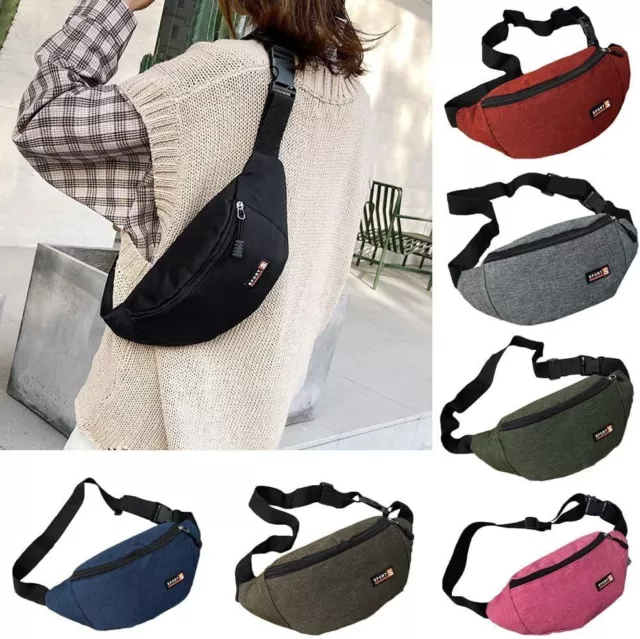 Running Sport Bum Zip Bag Fanny Pack Travel Waist Money Belt Hiking Pouch Wallet 3