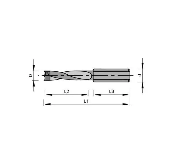 HM - Dübelbohrer D 4/ 5/ 6/ 8/ 8,2/ 9/ 10/ 12 x 27 x Schaft 10mm , von Stehle 2