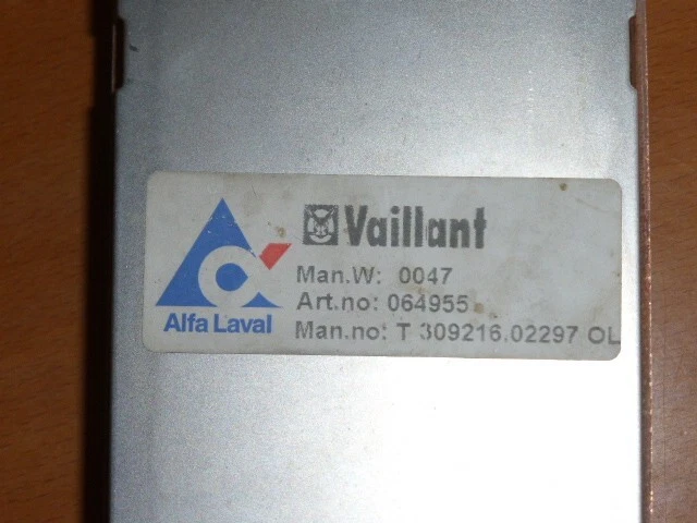 Vaillant Plattenwärmetauscher 064946 – Für VCW 180-282 (TB), Ersatzteil Für Gasheizungen