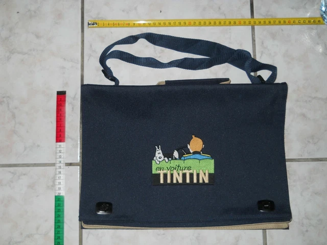 TINTIN EN VOITURE Cartable EUR 17 00 PicClick FR
