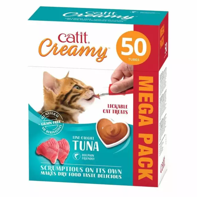 Catit Creamy Lickable Cat Treats - Tuna (50pk)