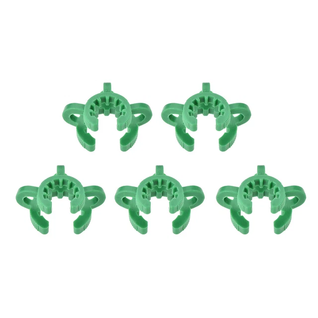 Lab Joint Clip Plastic Clamp for 12/18 or 12/30 Glass Taper Joints Green 5Pcs