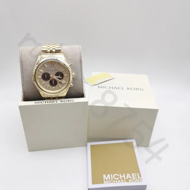 Michael Kors MK8494 Lexington Gold Tone Chronograph Stainless Steel Men's Watch