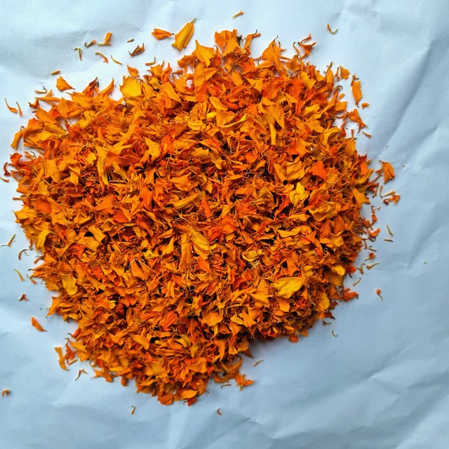 Marigold Calendula Dried Flower Petal Organic Healthy Tea Ceylon Lucid Dream +++