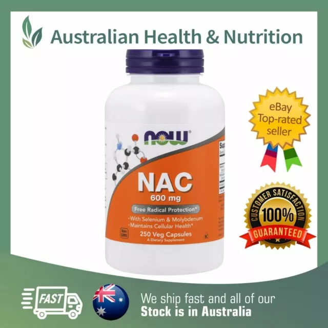 Now Foods Nac 600Mg 250 Capsules // Aus Stock + Free Same Day Dispatch