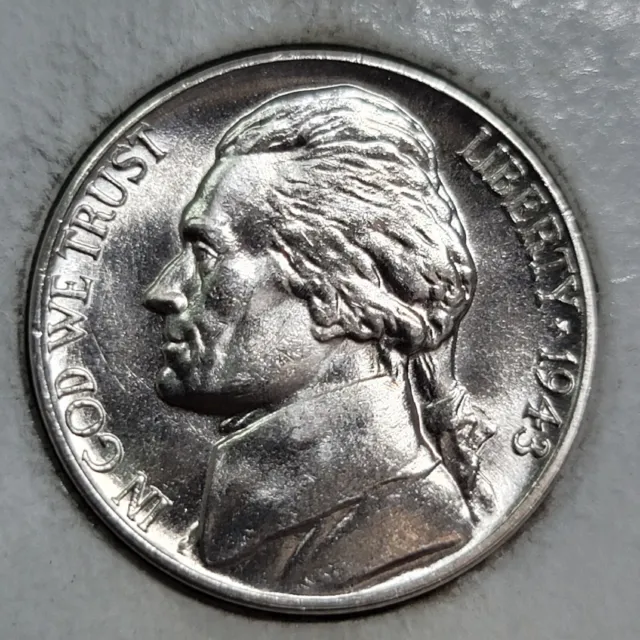 1943 D Denver Mint Silver Jefferson War Nickel