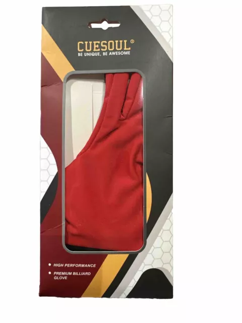 Cuesoul Premium Pool Snooker Billiard Glove RIGHT BRIDGE HAND Size M