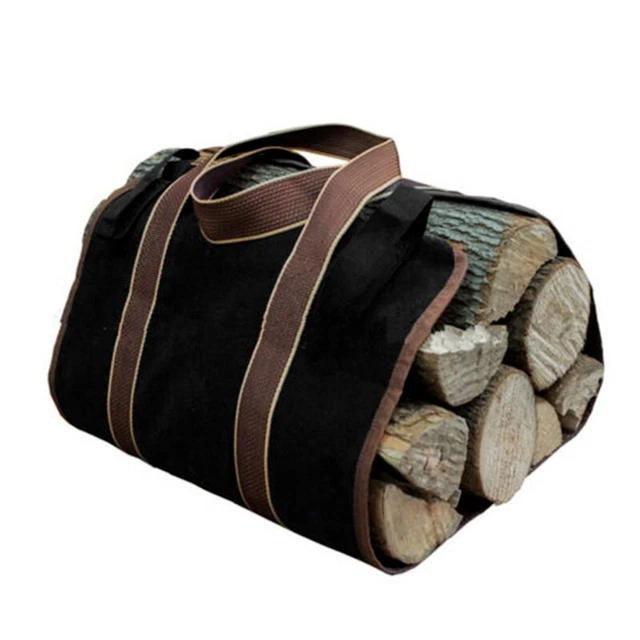 Lona de leña bolsa de transporte Bags llevar muerto bolsa de transporte camping portátil