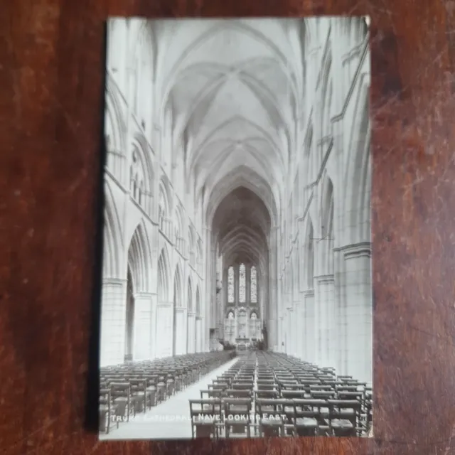 Truro Cathedral Nave Looking East. Photochrom PC, Unposted.