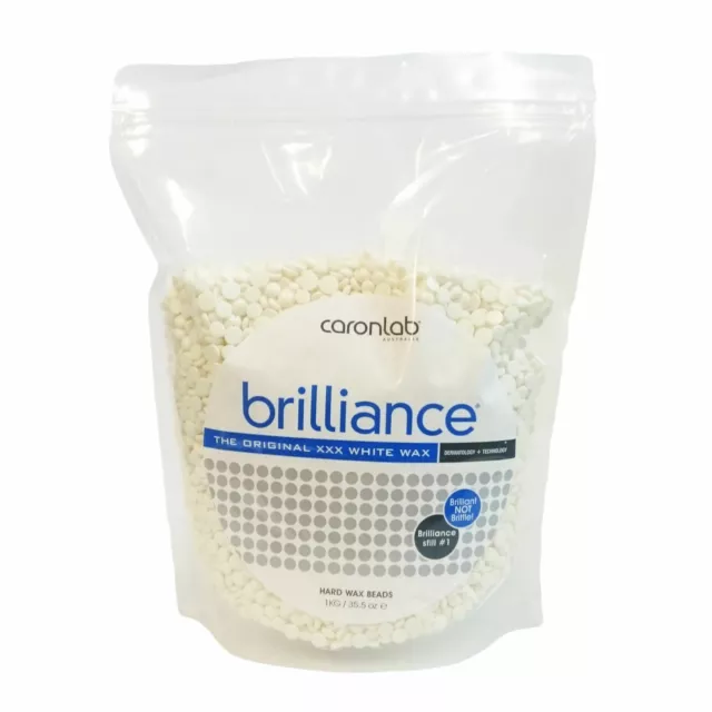 CARON Caronlab XXX BRILLIANCE BEADED Hot Depilatory WHITE Wax BEADS - 800g