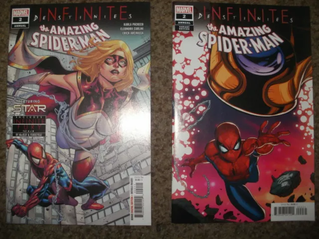 Lot Of 2 Amazing Spider-Man Annual 2 Variant & Reg - Marvel 2022 -  Near Mint+