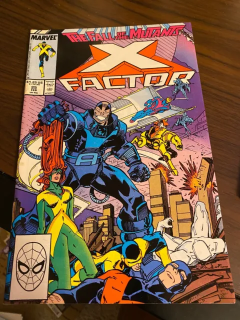 X-Factor #25 VF/NM Apocalypse 'Fall of the Mutants' MARVEL COMICS 1988