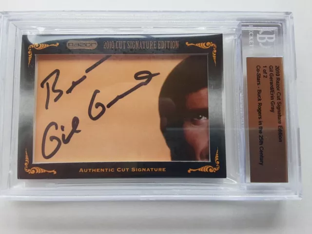 Gil Gerard / Erin Gray 2010 Razor Cut Signature Edition  (1 Of 2) Buck Rogers