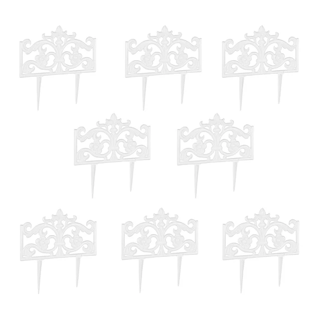 Lot De 8 Piquets De Jardin Décoratifs Rouillés - 25cm - Hérisson, Chouette, Champignon - Métal Forgé