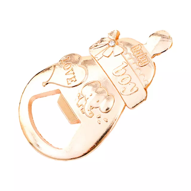 Cute Gold Zinc Alloy Bottle Opener Party Keychain Gift Feeding Cup Shaped Adults
